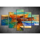 Többrészes Hajók vászonkép 023 - (választható formák) tfes-023