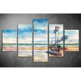 Többrészes Homokon vászonkép 041 - (választható formák) tfes-041