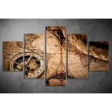 Többrészes Iránytű vászonkép 003 - (választható formák) ttgy-003