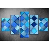 Többrészes Irizáló Kockák vászonkép 012 - (választható formák) tav-012