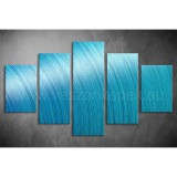 Többrészes Kék vászonkép 025 - (választható formák) tav-025