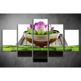 Többrészes Lótuszvirág vászonkép 040 - (választható formák) tsfs-040