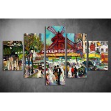 Többrészes Moulin Rouge vászonkép 024 - (választható formák) tfes-024