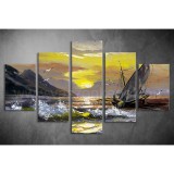 Többrészes Naplemente vászonkép 009 - (választható formák) tfes-009