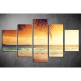 Többrészes Naplemente vászonkép 089 - (választható formák) tsea-089