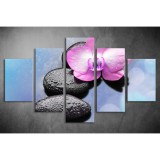 Többrészes Orchidea, Lávakövek vászonkép 052 - (választható formák) tvi-052