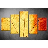 Többrészes Őszi levél vászonkép 032 - (választható formák) tvi-032