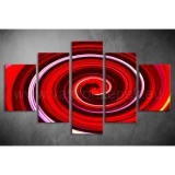 Többrészes Piros Spirál vászonkép 062 - (választható formák) tav-062