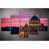 Többrészes Róma, Vatikán vászonkép 077 - (választható formák) tvv-077