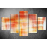 Többrészes Sárga-Piros Absztrakt vászonkép 018 - (választható formák) tav-018