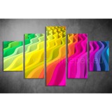 Többrészes Spektrum Hullám vászonkép 090 - (választható formák) tav-090