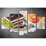 Többrészes Sütemények vászonkép 039 - (választható formák) téiv-039