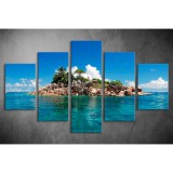 Többrészes Sziget vászonkép 071 - (választható formák) tsea-071