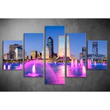 Többrészes Szökőkút vászonkép 046 - (választható formák) tvv-046