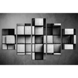 Többrészes Szürke Kockák vászonkép 008 - (választható formák) tav-008