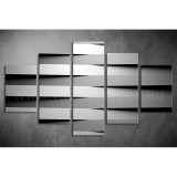 Többrészes Szürke vászonkép 089 - (választható formák) tav-089