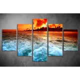 Többrészes Tengerben vászonkép 065 - (választható formák) tsea-065
