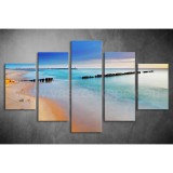 Többrészes Tengerpart vászonkép 005 - (választható formák) tsea-005