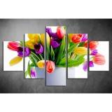 Többrészes Tulipános vászonkép 016 - (választható formák) tvi-016