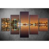 Többrészes Városkép vászonkép 042 - (választható formák) tvv-042