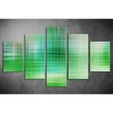 Többrészes Zöld Absztrakt vászonkép 014 - (választható formák) tav-014