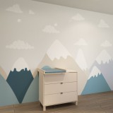 Todi Misty 3 fiókos komód pelenkázó toldalékkal - Kasmír (2 doboz)