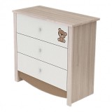 Todi Teddy 3 fiókos komód (2 doboz)