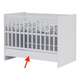 Todi White Bunny magasító kiságy alá (a kombiágy kiságyát teszi önállóan használhatóvá)