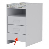 Todi White Bunny magasító komód alá (a kombiágy komódját teszi önállóan használhatóvá)