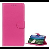 Tok álló, bőr hatású (FLIP, oldalra nyíló, asztali tartó, prémium) MAGENTA Xiaomi Redmi 15C 4G "Gigapack csomagolás" (GP-174015) (GP-174015)
