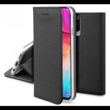 Tok álló, bőr hatású (FLIP, oldalra nyíló, asztali tartó, rombusz) FEKETE Apple iPhone 17 Pro Max "Gigapack csomagolás" (GP-173743) (GP-173743)