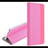 Tok álló, bőr hatású (FLIP, oldalra nyíló, asztali tartó, textil minta) RÓZSASZÍN Xiaomi Redmi A5 4G "Gigapack csomagolás" (GP-171954) (GP-171954)