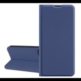 Tok álló, bőr hatású (FLIP, szilikon belső, oldalra nyíló, asztali tartó, kártyazseb) SÖTÉTKÉK Apple iPhone 17 Pro "Gigapack csomagolás" (GP-173781) (GP-173781)