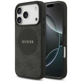 tok Guess 4G Circle Classic Logo MagSafe iPhone 17 Pro tokhoz fekete