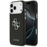 tok Guess szemcsés Big 4G Classic Logo iPhone 17 Pro Max készülékhez fekete