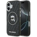 tok Karl Lagerfeld IML Karl Head Logo MagSafe tok iPhone 17 Pro-hoz fekete