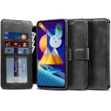 TokShop Xiaomi 11T / 11T Pro, Oldalra nyíló tok, stand, mágnes csattal, TP Wallett, fekete - Bontott termék (110404_BT)