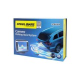 Tolatóradar és tolatókamera 3,5" TFT/LCD kijelzővel, 4 db fekete színű szenzorral PTSV404V39