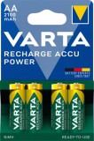 Tölthető elem, AA ceruza, 4x2100 mAh, előtöltött, VARTA "Power"