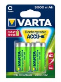 Tölthető elem, C baby, 2x3000 mAh, előtöltött, VARTA "Power Accu"
