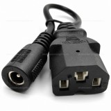 Töltő átalakító adapter DC5521 csatlakozóról C13 csatlakozóra