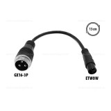 Töltő átalakító adapter GX16 3P-ről ETWOW csatlakozóra