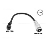Töltő átalakító adapter GX16-rőól Mi4 Pro csatlakozóra