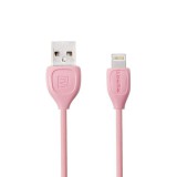 Töltő és adatkábel Lightning csatlakozóval 1.2A 1 méter Remax Lesu RC-050i pink