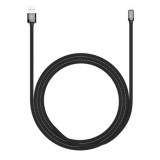 Töltő és adatkábel Lightning csatlakozóval 1 méter Usams SJ108 U-Joe fekete