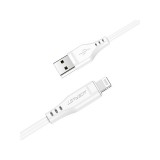 Töltő és adatkábel Lightning csatlakozóval 2.4A 1,2 méter Acefast C3-02 MFI fehér
