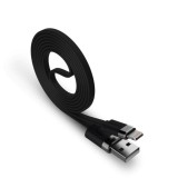 Töltő és adatkábel Lightning csatlakozóval 2A 0.5 méter Usams U-Like SJ024 fekete