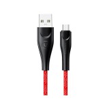 Töltő és adatkábel USB/Micro-USB csatlakozóval 2A 1 méter Usams U41 SJ393 piros