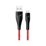 Töltő és adatkábel USB/Micro-USB csatlakozóval 2A 1 méter Usams U41 SJ393 piros