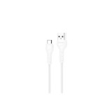 Töltő és adatkábel USB/Type-C csatlakozóval 2.4A 1 méter Earldom EC-095C fehér